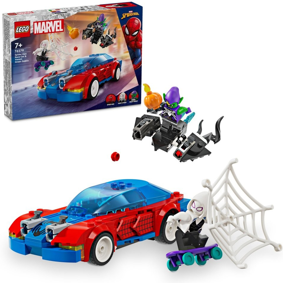 LEGO® Marvel 76279 Spider-Manovo pretekárske auto a Venomov Zelený goblin