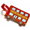 Visačka na zavazadlo z 3D gumy - autobus
