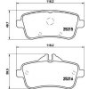 Sada brzdových platničiek kotúčovej brzdy BREMBO P 50 100