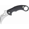 LionSteel LE1 A BS L.E.One Black vreckový nôž - karambit 8,2 cm, Stonewash, čierna, hliník