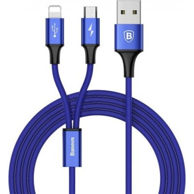 Baseus Rapid Series 2-in-1 Cable Micro + Lightning 3A 1.2M Dark Blue