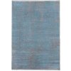 Diamond Carpets India , Ručne viazaný kusový koberec Diamond DC-JK 1 Silver / light blue, 120x170, modrá, chodba / predsieň