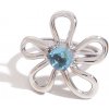 ELENYS Azure Bloom - prémiový oceľový prsteň Veľkosť: 6 (EU: 51-53) prémiový oceľový krúžok