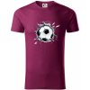 Futbalová lopta v triku - Tričko z organickej bavlny - 2XL ( Fuchsiová )