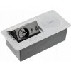 Elektrická zásuvka, USB doska GTV biela
