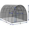 Polykarbonátový skleník TUNEL-COMPACT 2m Dĺžka: 6 metrov, POLYKARBONÁT: 4 mm, ROZOSTUP OBLUKOV: 100 cm