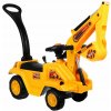 Ramiz Detské elektrické odrážadlo autíčko bager žltý