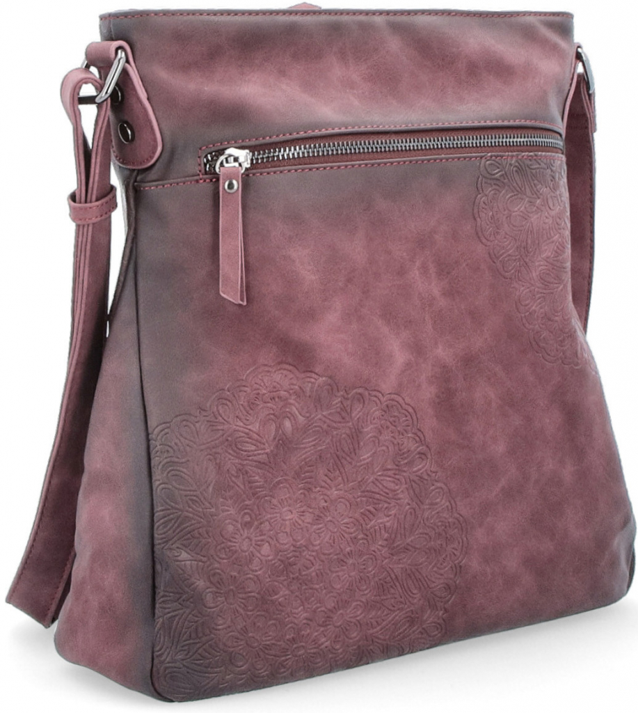 Indee kabelka crossbody bordó 6289 BO