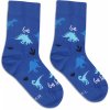 BeLenka detské barefootové ponožky Be Lenka Kids - Crew - Dino - Royal Blue 31-34