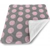Sablio Detská deka pre bábätko Velké růžové puntíky - 90x120 cm