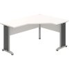 OFFICE PRO s.r.o. HOBIS kancelársky stôl pracovný tvarový, ergo ľavý CEV 60 L, biela