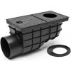 Chudej Strešný lapač kanalizačná vpusť bočná štandard D110 mm čierna
