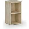 Kancelársky regál PRIMO WOOD, 400 x 420 x 740 mm, dub prírodný