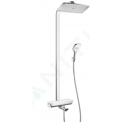 HANSGROHE - Raindance Select Termostatická vaňová batéria Showerpipe 360 s príslušenstvom, biela/chróm 27113400
