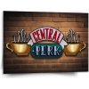 Sablio Obraz Seriál Priatelia CENTRAL PERK Tehly - 150x110 cm