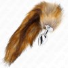 Kink Fox Tail with Metal Plug Brown