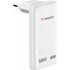 Verbatim Fold n Go GaN Charger 65W 2xUSB C weiß klappb.St.32355