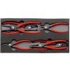 Knipex 00 20 01 V02 kliešte na poistné krúžky, sada Vhodné pre vonkajšie a vnútorné krúžky 12-25 mm, 19-60 mm 10-25 mm, 19-60 mm Tvar hrotu zahnutý o 90°, rovný; 00 20 01 V02