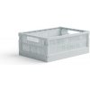 Made Crate Skladacia prepravka midi Made Crate - ice cube blue