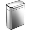 SIMPLEHUMAN Dotykový odpadkový koš na tříděný odpad, –48l (24/24), hranatý, matná ocel FPP CW2018