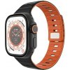 Fixed Silicone Magnetic Strap magnetický remienok pre Apple Watch 44/45/46/49mm, čierny FIXMST2-434-BK