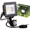 LED reflektor ZUNA2 20W 1800lm 6500K IP44 Black Senzor pohybu LUMILED