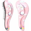 Detangler Pink Unicorn kefa na vlasy s rukojeťou