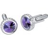 Amparo Miranda® Manžetový gombík se Swarovski Elements purple