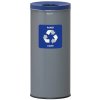 Alda Kôš na triedený odpad Eko 45 l, modré veko – papier, lakovaná oceľ, sivý