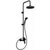 NOVASERVIS - Sprchová súprava + sprchová batéria 38062, čierna SET042/38,5