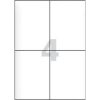 Manutan Samolepiace etikety, 105 x 148,5 mm, 100 ks