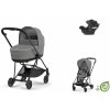 Cybex Platinum CYBEX Mios Conscious Collection Travel Set + Aton B2 i-Size pearl grey 2023 matt black