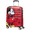 Príručný cestovný kufor American Tourister - Wavebreaker Spinner 55 Disney FL/ Mickey Comics Red [152579-6976]
