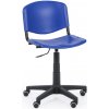 Pracovná stolička ISO, otočná, modrá