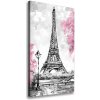 Vertikálny foto obraz na plátne Eiffelová veža Paríž 50x100 cm
