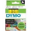 DYMO páska D1 6 mm x 7 m, čierna na žltej S0720790