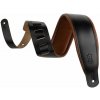Levy's Amped Leather Black/Tan Gitarový pás