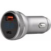 AMiO USB nabíjačka s voltmetrom 38W PCH PRO-06 USB+USB-C 12/24V