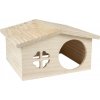 Flamingo domeček pro hlodavce STALLY dřevěný 32,5 x 27,5 x 17,5 cm