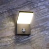 Deko-Light Vonkajšie nástenné svietidlo LED Tucanae, sivé, výška 22 cm, IP54 - 731133