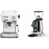 Ascaso Dream ONE, Cloud White + Rocket Espresso SPLUGA, chrome