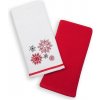 Matějovský Uterák Kuchynské utierky - so snehovou vločkou 40x60 červená