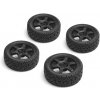 CARTEN nalepené Rally gumy 26mm na čiernych 6 lúč. diskoch, 0mm OFFset, 4 ks. (NHA485)