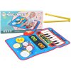 LEAN TOYS Interaktívna hudobná podložka 2 v 1, bicie, paličky na klavír