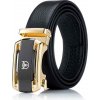 Bullcaptain pánsky kožený opasok automat Defense Zlatý