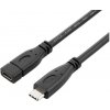 PremiumCord Predlžovací kábel USB 3.2 generation 2, C/male - C/female, 1m ku31mfa1