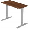 Delso Výškovo nastaviteľný stôl ADJUSTER 70 x 120 cm orech / sivá