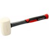 Kladivo gumené 600g biele fiberglass rukoväť FESTA