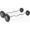 ZIVA Pevná obojručná činka Solid Steel Urethane EZ biceps Set 25-45 kg (5 kusov) 175 kg