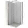 Mexen Velar, sprchový kút s posuvnými dverami 90 x 90 cm, 8mm číre sklo, brúsená oceľ, 871-090-090-01-97
